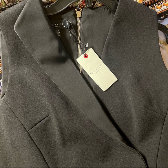 Ted Baker Tilolah Seam Detail Bodycon Dress Black Size 3 (US Size 6-8) - Picture 5 of 13